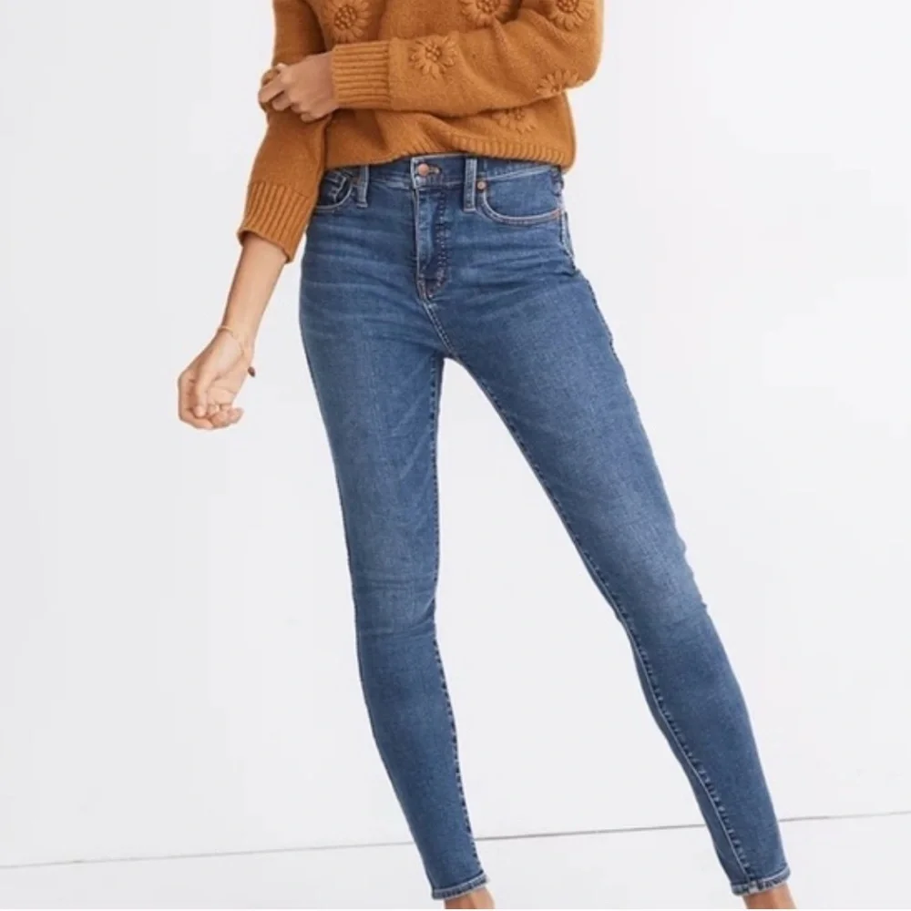 Madewell Women's 10” High Rise Skinny Jeans Size 32 - Picture 1 of 9